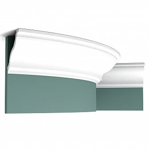 Плинтус из дюрополимера Orac Decor гибкий C333F 2000х122х111 в интерьере