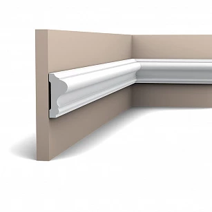 Плинтус из дюрополимера Orac Decor P8020 2000х60х26 в интерьере