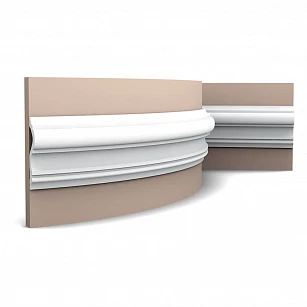 Плинтус из дюрополимера Orac Decor P8050F 2000х120х30  в интерьере