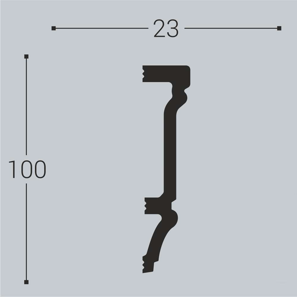 Молдинг Bello Deco XPS М13 100х23Х2000