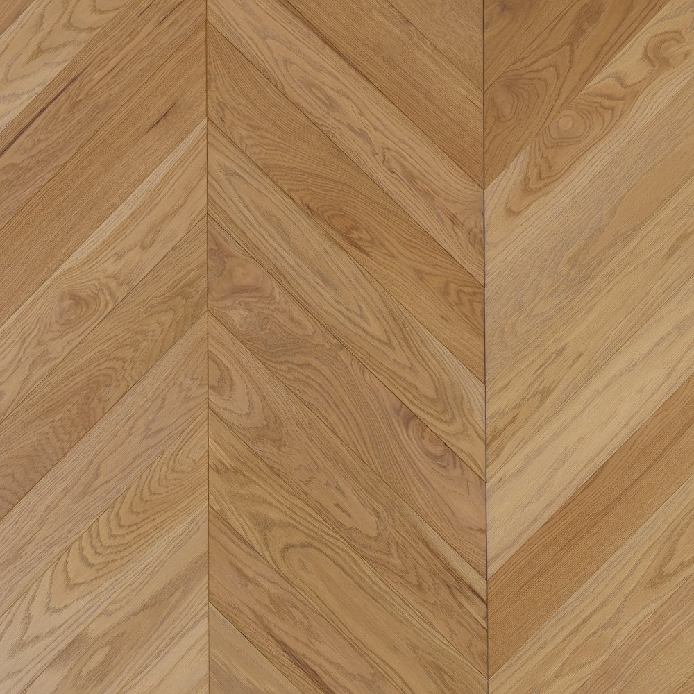 Паркет Елка Французская Lab Arte Chevron Дуб Рустик Бург лак 400/348х90х14/3/60°