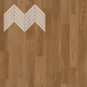 Паркет Елка Французская Lab Arte Chevron Дуб Селект Гридж лак 600/510х90х14/3/45° в интерьере