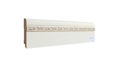 Плинтус MDF Finitura Decor 80*16*2440 вставка фигурная 10*18
