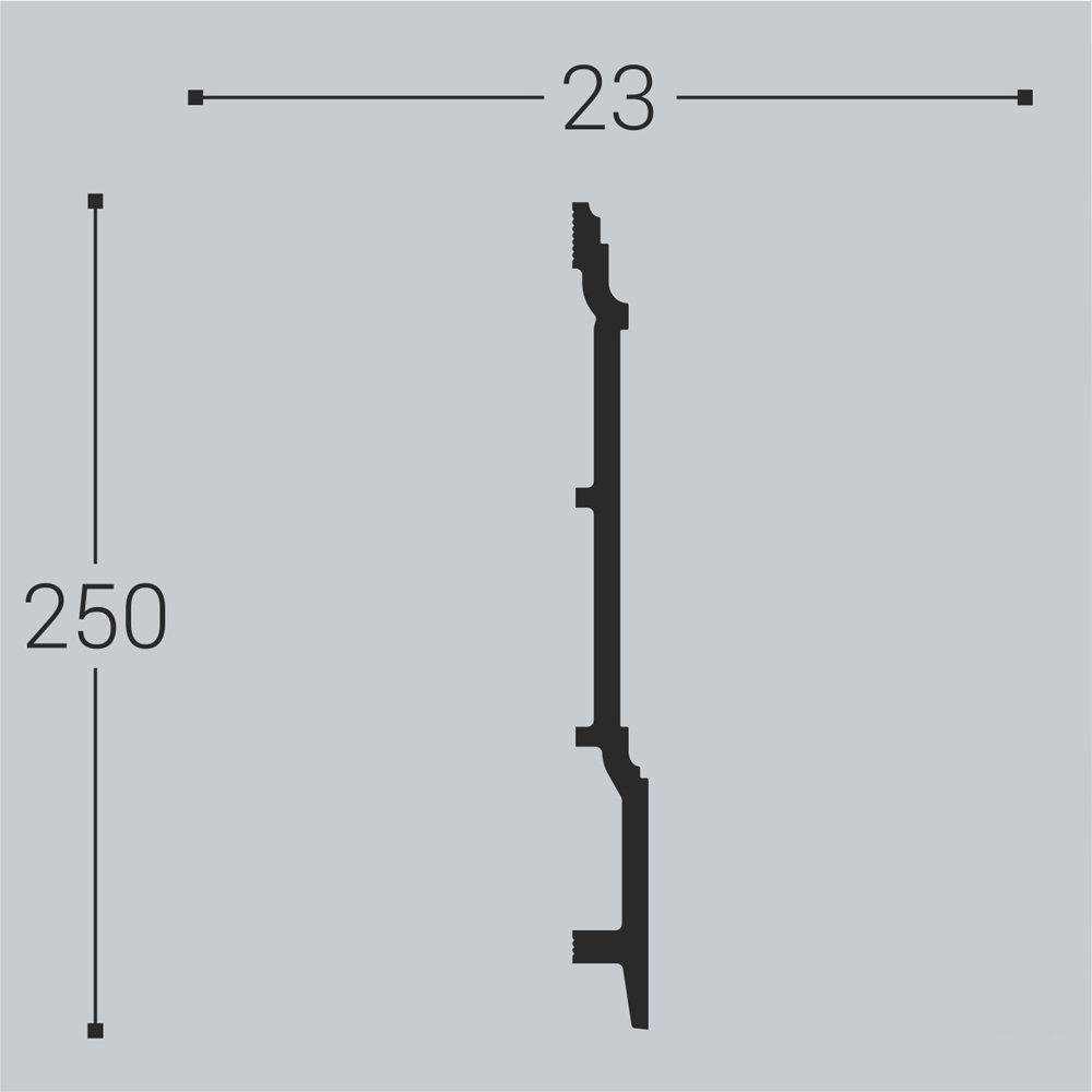 Плинтус напольный Bello Deco XPS П17 250х23х2000