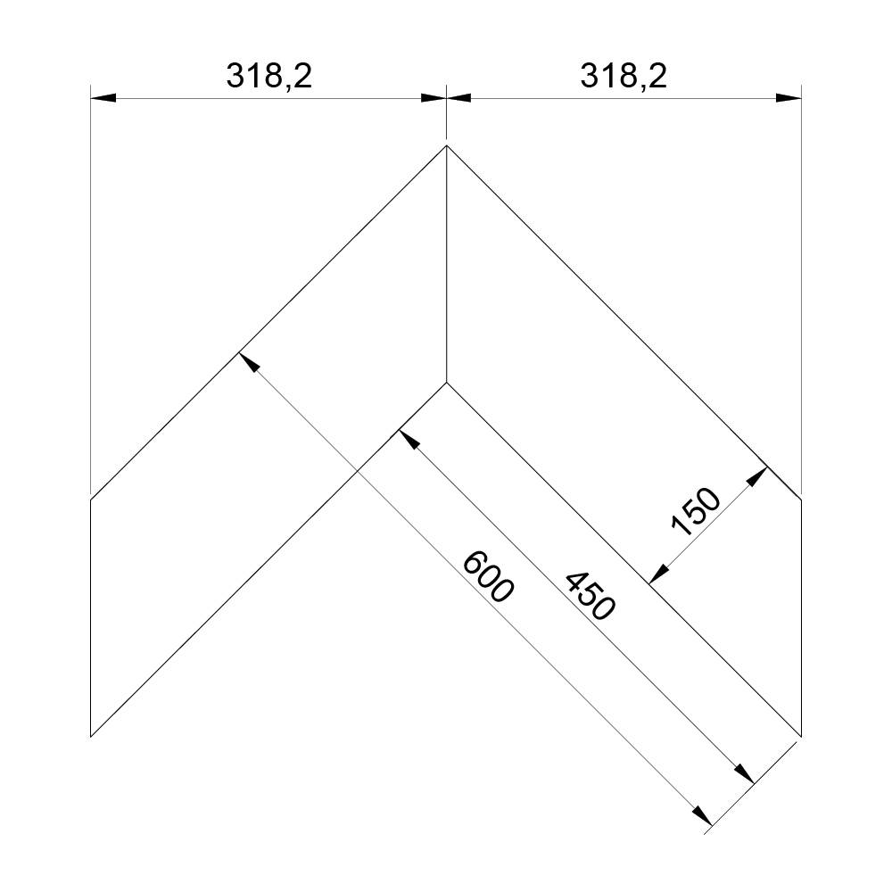 Паркет Елка Французская Lab Arte Chevron Дуб Рустик Коньяк лак 600/450х150х14/3/45°