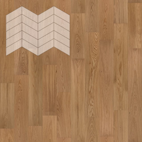 Паркет Елка Французская Lab Arte Chevron Дуб Натур Прозрачное масло 400/328х125х14/3/60° в интерьере