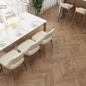 Ламинат ПВХ Alpine Floor Гевуина Chevron SPC ECO 18-10*** в интерьере