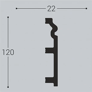 Плинтус напольный Bello Deco XPS П5 120х22х2000 текстура