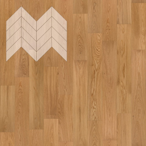 Паркет Елка Французская Lab Arte Chevron Дуб Натур лак 600/450х150х14/3/45° в интерьере
