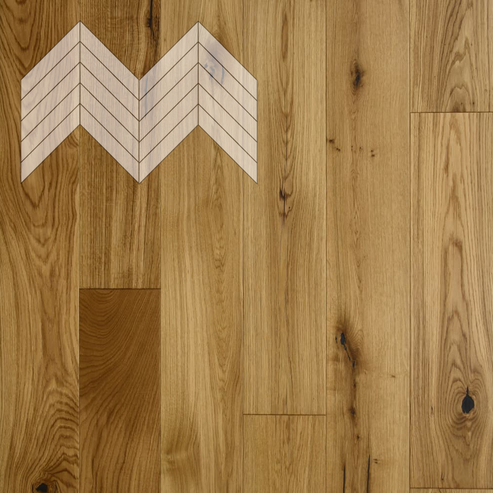 Паркет Елка Французская Lab Arte Chevron Дуб Натур лак без браша 600/510х90х14/3/45°