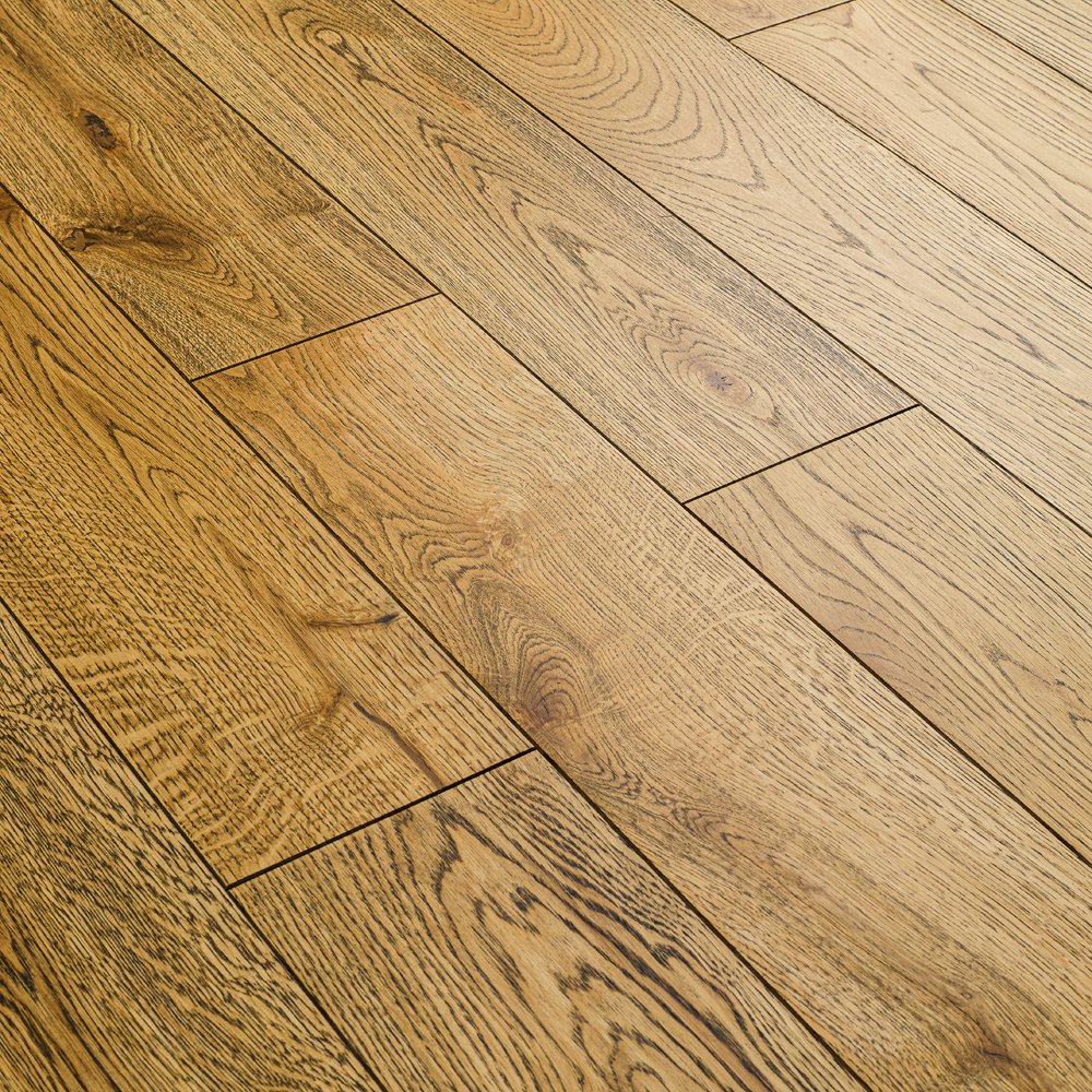 Техномассив от 400 до 1500х150х14/4,4 Дуб Кантри Эбен лак