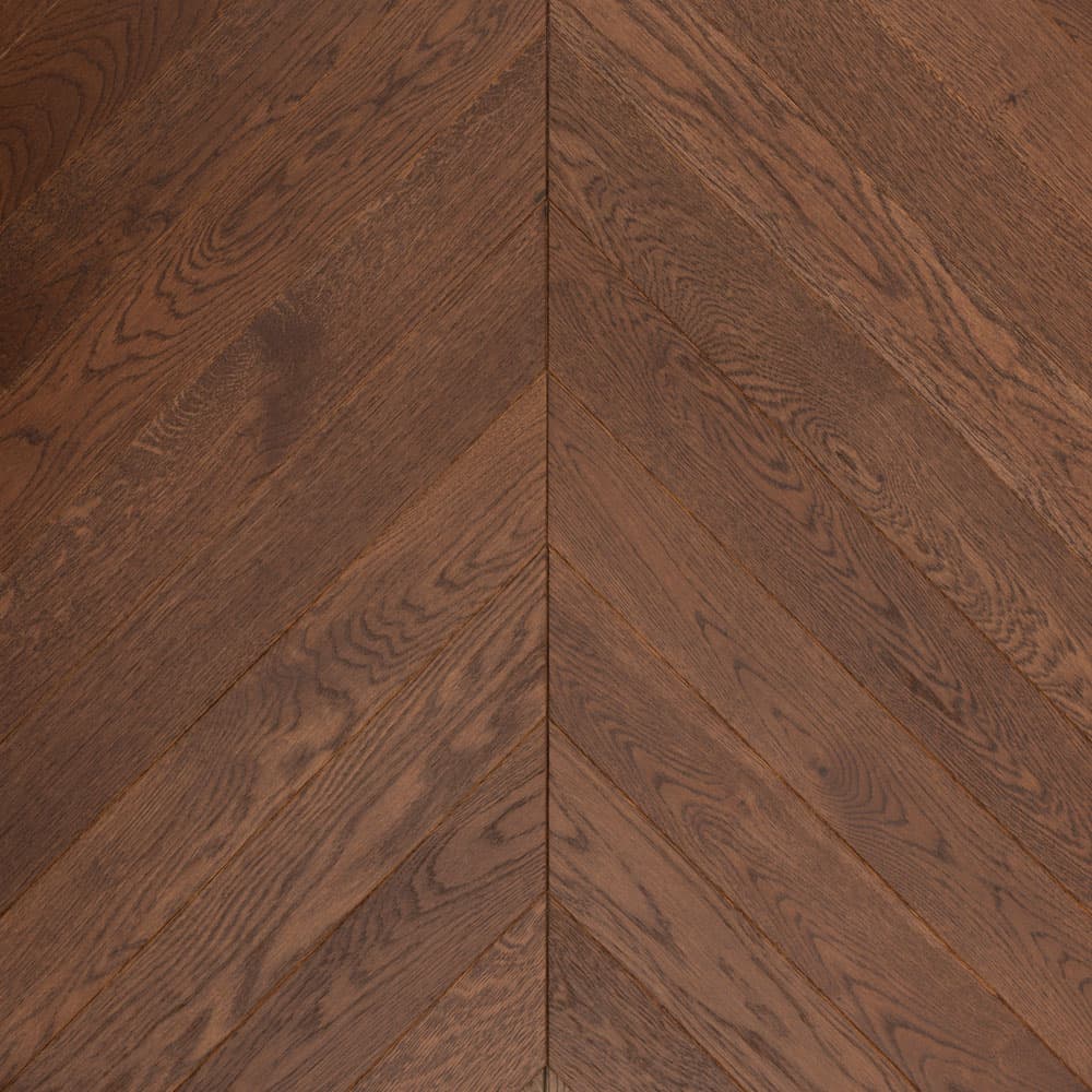 Паркет Елка Французская Lab Arte Chevron Дуб Рустик Табак лак  400/313х150х15,5/4,4/60°